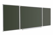 Доска для мела ABC 100x300, в рамке X-line, трехсекционная abc_821030