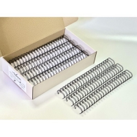 Пружины металлические wireMARK 25.4 мм, черные (25 шт) (уп.) b47654
