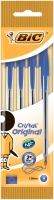 Ручка "Cristal", синя, 0.4 мм, 4шт в блістері BIC bc8308601