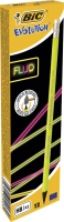 Карандаш чернографитовый "Evolution Fluo", с резинкой, НВ BIC bc942882