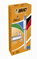 Ручка "4 in 1 Colours Shine Silver", срібна BIC bc982873