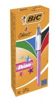 Ручка "4 in 1 Colours Shine Pink", рожева BIC bc982875