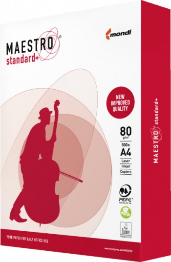 Папір Maestro Standard Plus + А4 80 г/м2 500 арк., клас B+