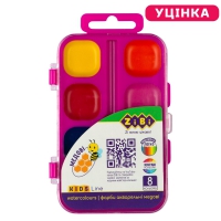Краски аквар. 8 цв., пласт./корр. без/п, розовая, KIDS Line ZiBi pn-ZB.6542-12