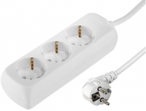 Сетевой удлинитель Hama 3XSchuko 3G*1.5мм 1.4м White 00030381