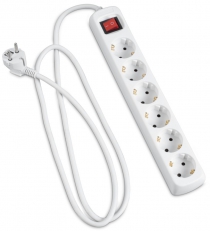 Сетевой удлинитель Hama Multiple 6XSchuko 3G*1.5мм ws 3м White 00030533