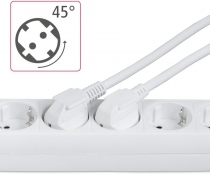Сетевой удлинитель Hama Multiple 6XSchuko 3G*1.5мм ws 3м White 00030533