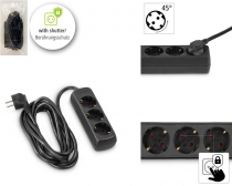 Мережевий подовжувач Hama 3XSchuko 3G*1.5мм 5м Black 00108843