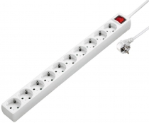 Сетевой удлинитель Hama 10XSchuko 3G*1.5мм 3м White 00137234