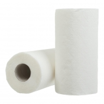 Рушник целюлозний, 2 рул., на гільзі, 2-х сл., білий, Buroclean Eurostandart 10100402