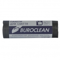Пакети для сміття 60л/40шт, чорні BuroClean ECO Buroclean 10200035