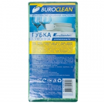 Губки кухонні крупнопористі, 5шт, 100х70мм BuroClean EuroStandart Buroclean 10200220