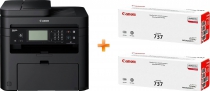 БФП А4 ч/б Canon i-SENSYS MF237w з Wi-Fi (бандл з 2 картриджами) 1418C170