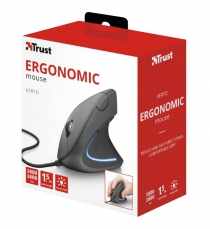 Мышь VERTO ERGONOMIC USB BLACK 22885_TRUST
