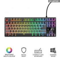 Клавіатура ігрова Trust GXT 833 Thado TKL USB Black 23724_TRUST