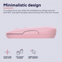 Мышь Trust Puck Rechargeable Ultra-Thin BT WL Silent Pink 24125_TRUST