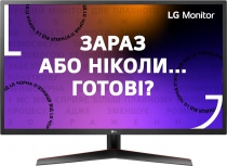 Монітор LG 23.8" 24MP60G-B D-Sub, HDMI, DP, Audio, IPS, 1ms, FreeSync