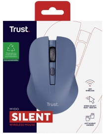 Миша Trust MYDO SILENT, WL, Синій 25041_TRUST