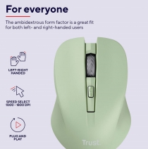 Миша Trust MYDO SILENT, WL, Зелений 25042_TRUST