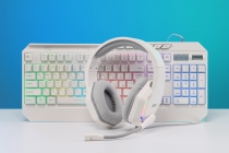 Клавиатура мембранная 2E GAMING KG315 110key, USB-A, EN/UA, RGB, белый 2E-KG315UWT