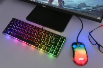 Клавіатура 2E GAMING KG345 RGB 68key USB Transparent 2E-KG345TR