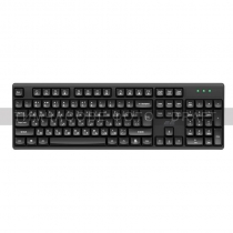 Клавиатура мембранная 2E KS131 104key, USB-A, EN/UK, черный 2E-KS131UB_UA