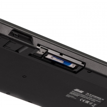 Клавіатура мембранна 2E KS280 120key, WL/BT, EN/UK/RU, silent, чорно-сіра 2E-KS280WBGR_AK