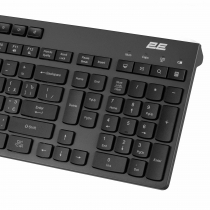 Клавіатура мембранна 2E KS280 120key, WL/BT, EN/UK/RU, silent, чорно-сіра 2E-KS280WBGR_AK