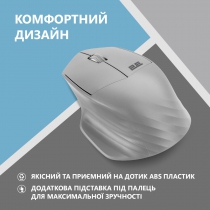 Мышь 2E MF280 Silent, WL/BT, серый 2E-MF280WGR