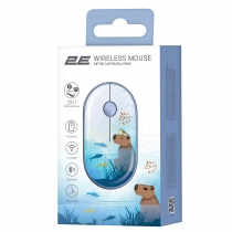 Мышь 2E MF300 CAPYBARA:SWIM Silent WL BT, синий 2E-MF300WCAPIBARABL