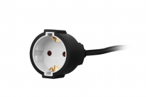 Удлинитель сетевой 2E 1хТип F, 3х1.5мм кв, 16A, 10м, чёрный 2E-PC315M10