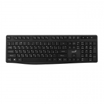 Клавіатура мембранна Genius KB-7200, 104key, WL, EN/UKR, чорний 31320002406