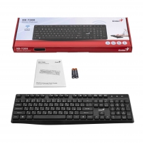 Клавіатура мембранна Genius KB-7200, 104key, WL, EN/UKR, чорний 31320002406