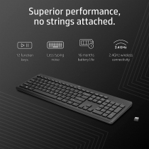 Клавіатура HP 230 WL black 3L1E7AA