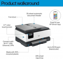МФУ A4 HP OfficeJet Pro 8123 с Wi-Fi 405W0C