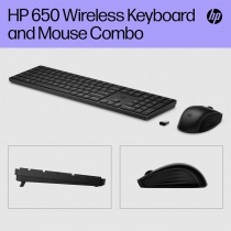 Комплект клавіатура та миша HP 650, WL, EN/UK, чорний 4R013AA