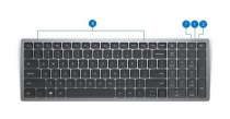 Клавиатура Dell Compact Multi-Device Wireless Keyboard - KB740 - Russian
(QWERTY) 580-AKOZ
