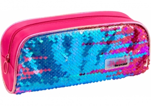 Пенал с пайетками, 1 отделение COOLFORSCHOOL 6571-pink
