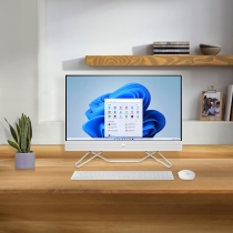 Комп'ютер персональний моноблок HP All-in-One 23.8" FHD IPS AG, AMD R3-5300U, 8GB, F256GB, UMA, WiFi, кл+м, DOS, білий 689Z6EA