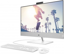 Комп'ютер персональний моноблок HP Pavilion 27" FHD IPS AG, AMD R3-5300U, 8GB, F512GB, UMA, WiFi, кл+м, DOS, білий 68V05EA