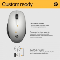 Миша HP Dual Mode BT/WL Silver 6CR72AA