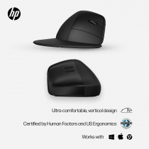 Мышь HP 920 Ergonomic Vertical, WL/BT, чёрный 6H1A4AA
