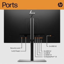 Монітор LCD 23.8" HP E24 G5 HDMI, DP, USB, IPS 6N6E9AA