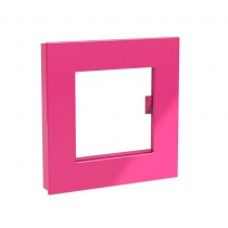 Магніт Mega, Dahle, Square, 75x75мм, рожев. 7010336