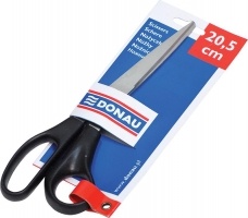 Ножницы офисные 20.5 см, пласт.ручки, откр. блистер Donau