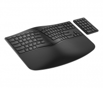 Клавиатура мембранная HP 960 BLK Ergonomic split-zone, 112key, BT, EN/UK, чёрный 7E755AA