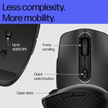 Мышь HP 690 Rechargeable, BT, чёрный 7M1D4AA
