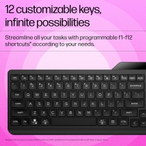 Клавиатура мембранная HP 460 Multi-Device 102key, BT, EN/UK, чёрный 7N7B8AA