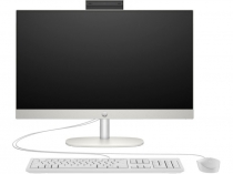 Комп'ютер персональний моноблок HP 240-G10 23.8" FHD IPS AG, Intel i3-N300, 8GB, F256GB, UMA, WiFi, кл+м, 3р, DOS, білий 885G4EA