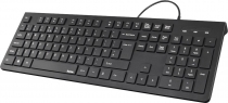Клавіатура Hama KC-200 105key, USB-A, EN/UKR, чорний 89182681